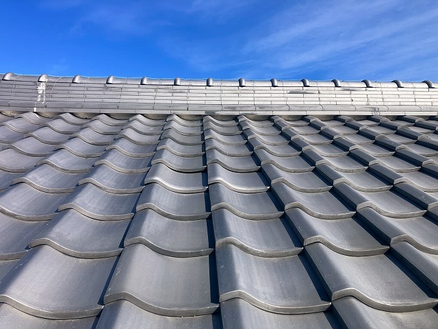 遠くから漆喰を見た様子